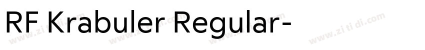 RF Krabuler Regular字体转换 RF Krabuler Regular字体转换